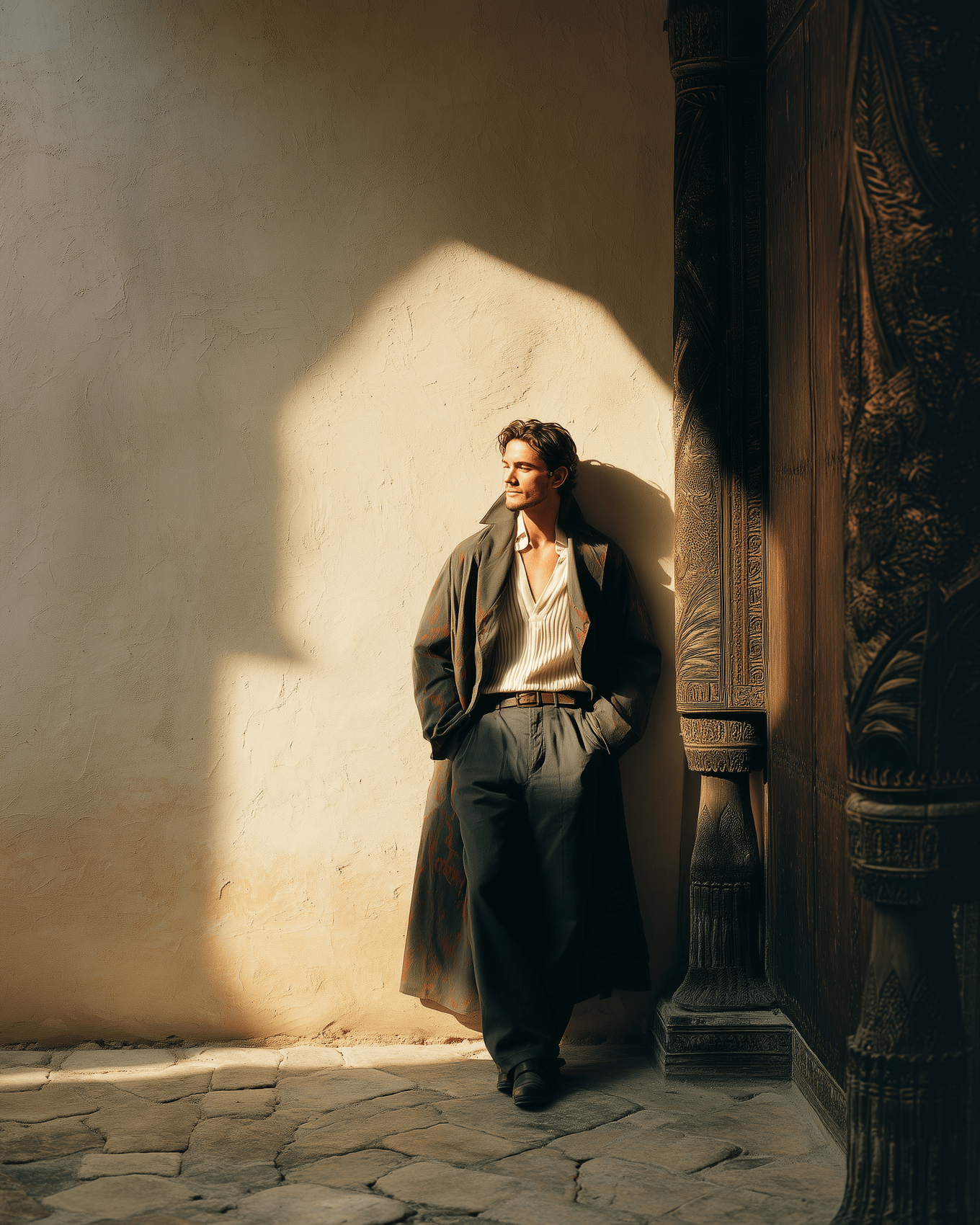 Atlas overshirt, worn in the valley